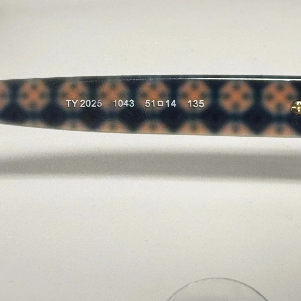 Tory Burch TY 2025 1043 Tortoise Eyeglasses Frames‎ 51-14-135 Logo Detail Womens